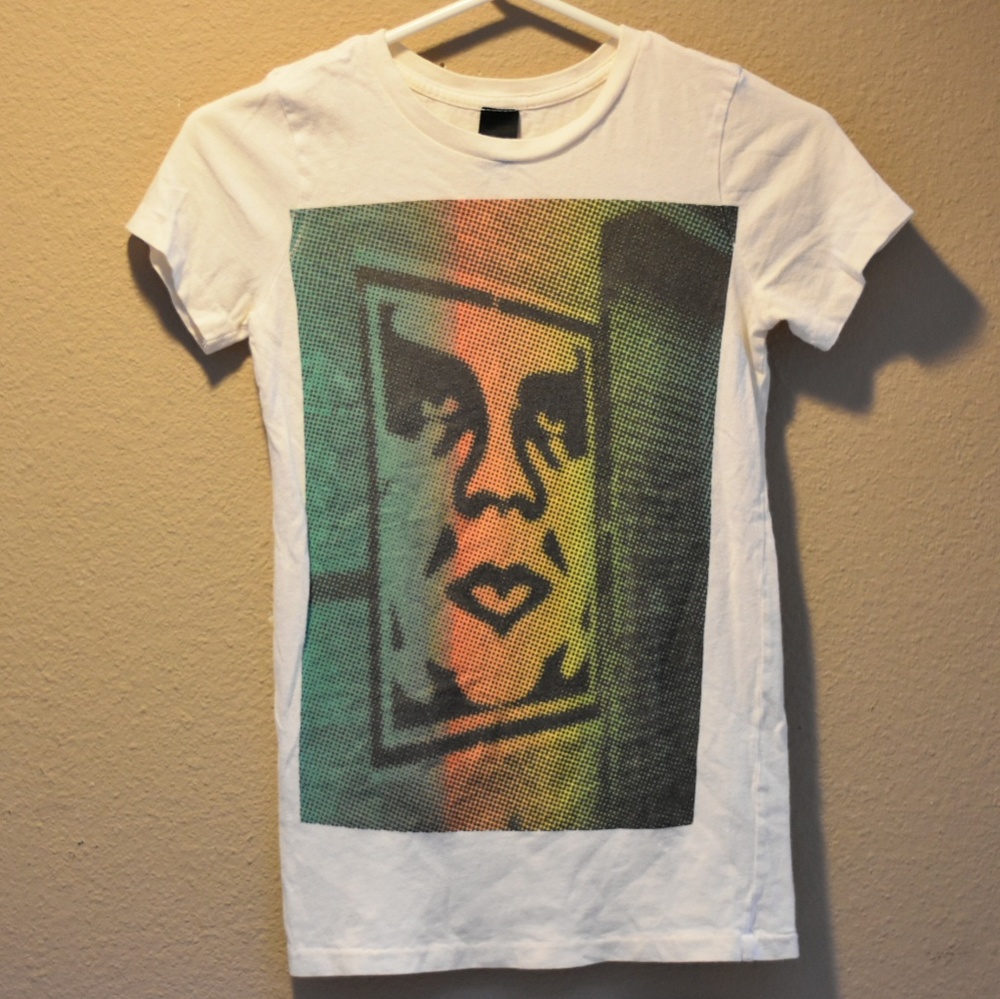 Obey women t shirt size small